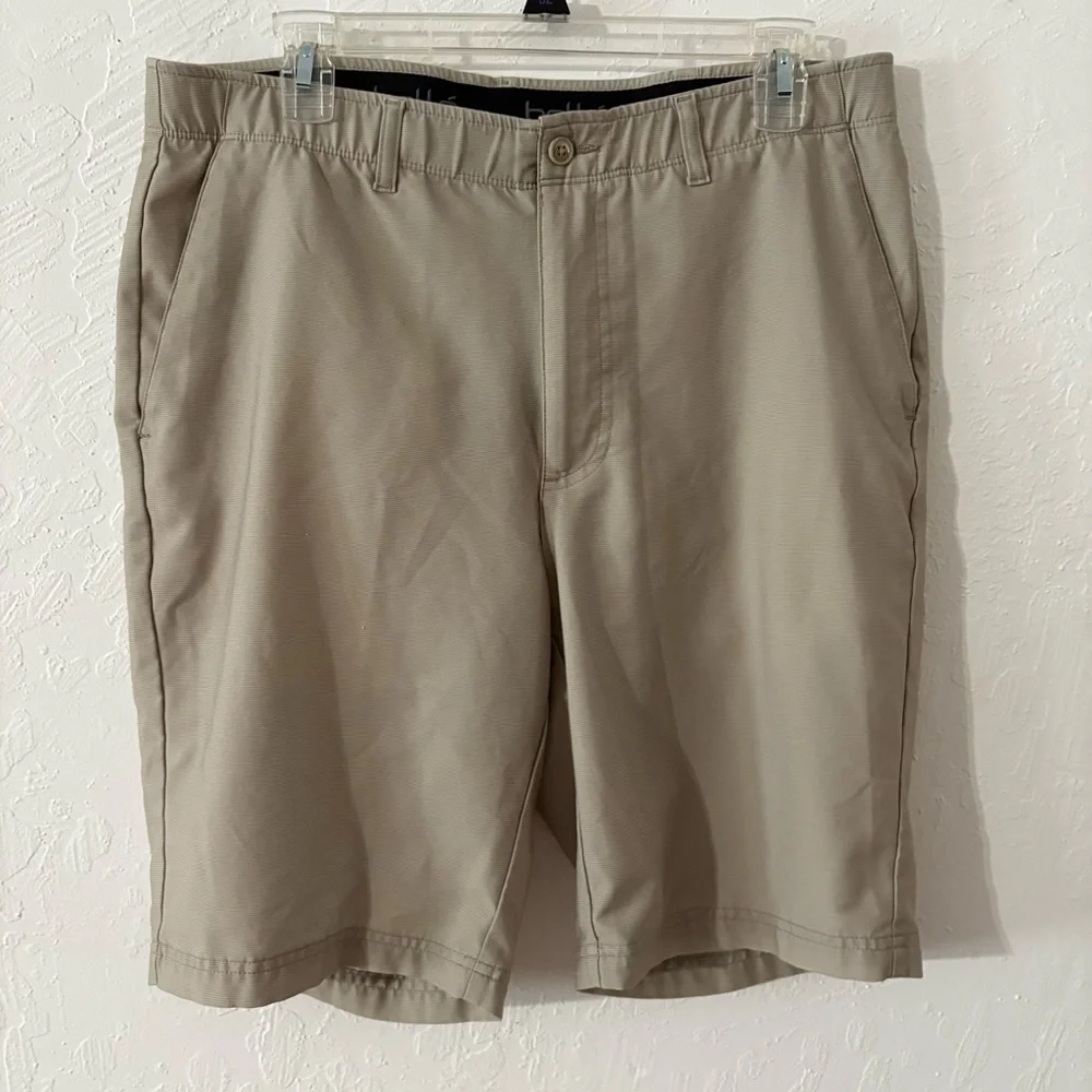 Lot Of 2 Bolle Casual Chino Shorts Mens 34‎ Black Brown Khaki Performance Pocket